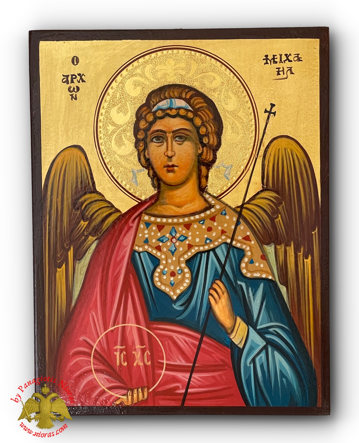 Hagiography Byzantine Hand Painted Icon Archangel Michael 24x30cm, Hand ...