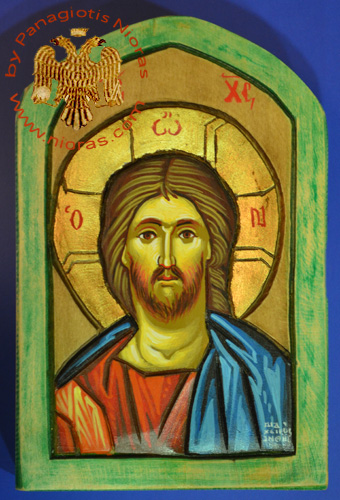 Hagiography Christ A Hand Painted Icon 10x16cm