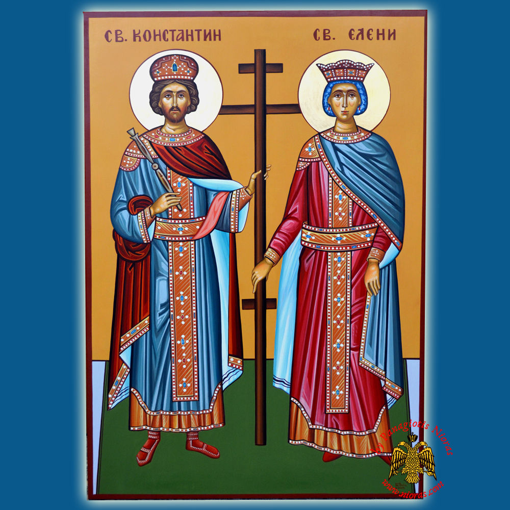 Hagiography Icon Saints Konstantine and Helen<b> Special Order Request </b>
