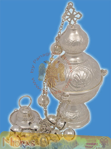 Russian Style Ecclesiastical Censer Silver Plated