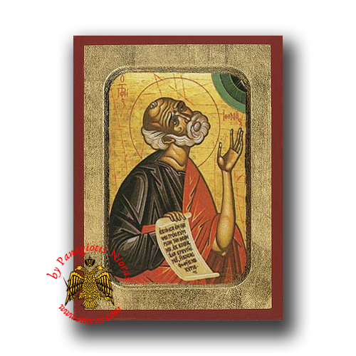 Jonah the Prophet Byzantine Wooden Icon