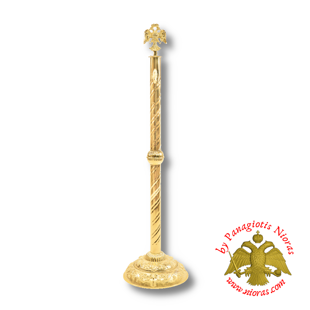 Aisle Cord Stand Brass Byzantine Eagle