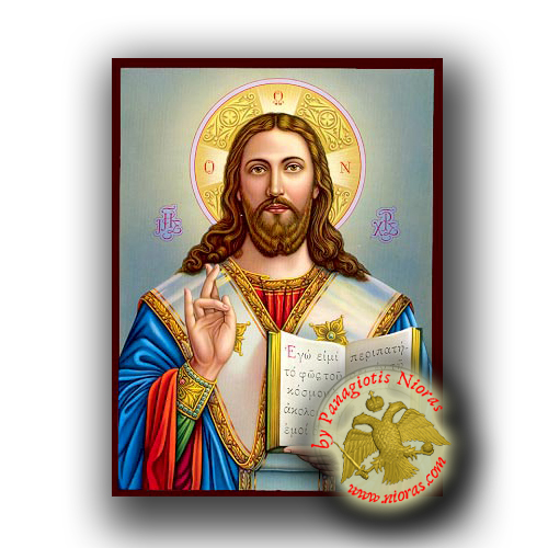 Christ Blessing - Neoclassical Wooden Icon