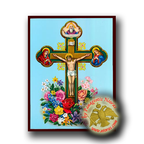 Christ on the Cross - Neoclassical Wooden Icon