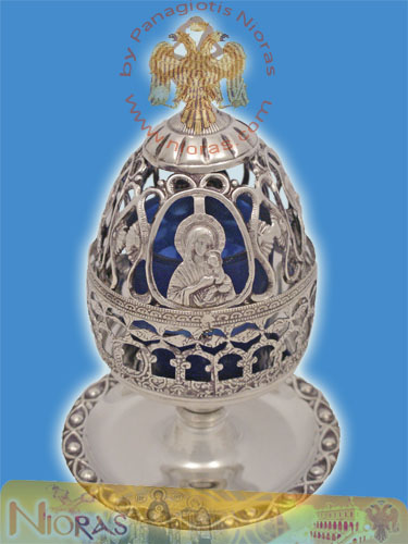 Artistic Theotokos Cup Design Silver Plated