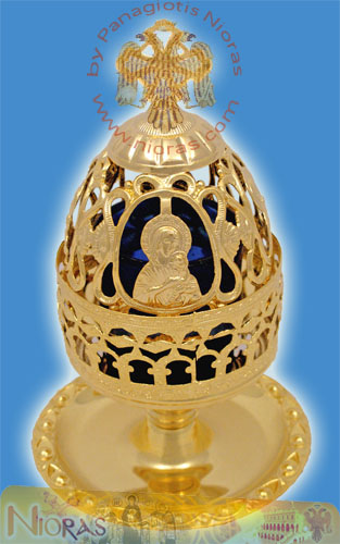 Artistic Theotokos Cup Design Gold Plated
