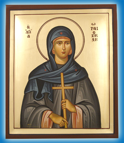 Hand Painted Saint Oraiozili Wooden Icon<b> Special Order </b>