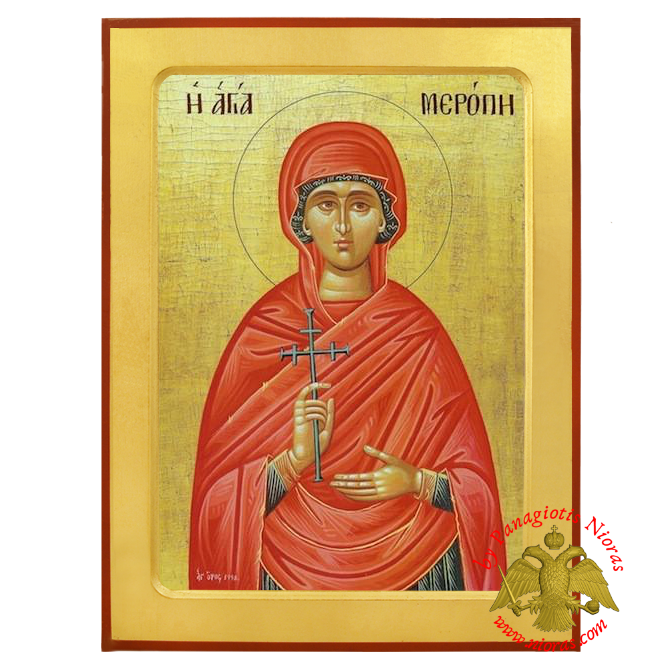 Saint Meropi wooden byzantine icon