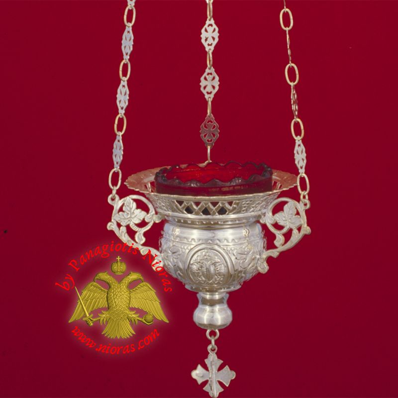 Byzantine Style No.2 Silver Steling 925 Hanging Oil Candle
