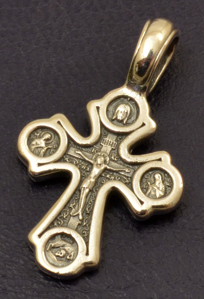 Traditional Byzantine Orthodox Silver 925 Cross - No.044