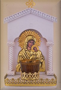 Icon with Oil Cup B Brass Decor