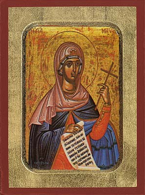 Saint Maura Byzantine Wooden Icon