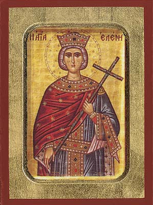 Saint Helen Byzantine Wooden Icon