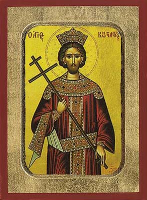 Saint Contantine Byzantine Icon