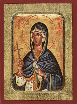 Saint Euphemia Byzantine Wooden Icon