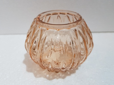 Glass Coloured Shaped Ball Tea Light Candle 10x10x8cm