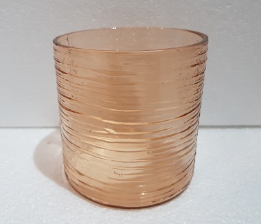 Glass Coloured Cup Cylinder Shaped Tea Light Candle 10x10x10cm