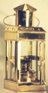 Rectangular With Cross Lantern Paraffin Lamp