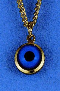 Eye Blue Evil Round Design C
