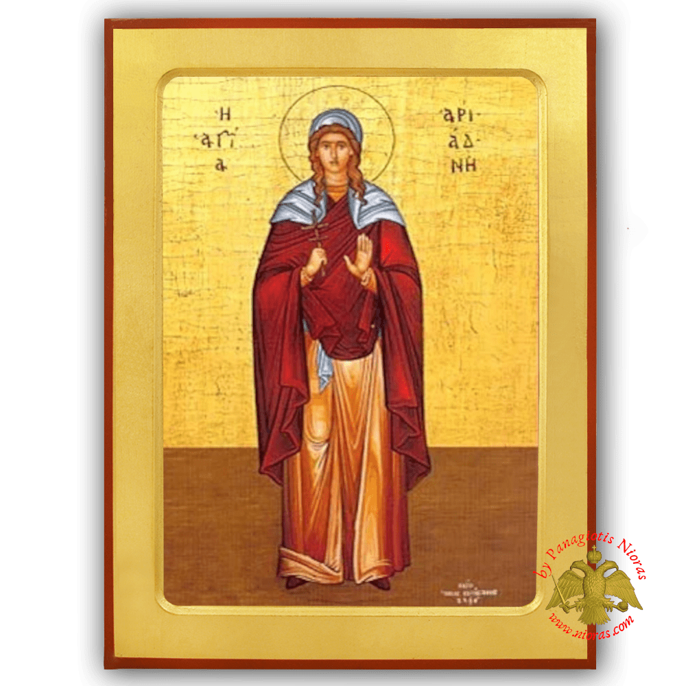 Saint Ariadne Full Figure Byzantine Wooden Icon