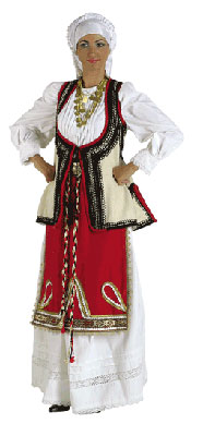 Levadia Female Traditional Dance Costume