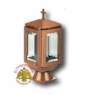 ΚΑΝΤΗΛΙ ΤΑΦΟΥ ΤΕΤΡΑΓΩΝΟ ΚΡΥΣΤΑΛΛΟ ΙΣΙΟ