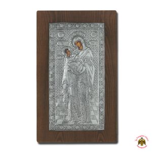 Holy Virgin Mary Theotokos Panagia Ektenis Ikkesia Silver Holy Icon