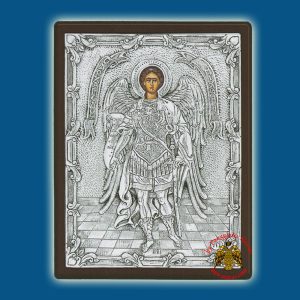 Saint Michael Archangel Silver Holy Icon