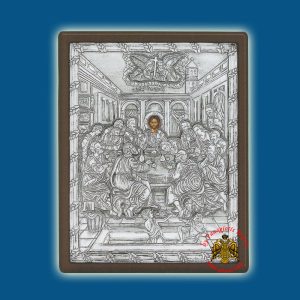 Last Supper Silver Holy Icon