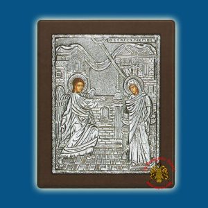 The Annunciation Silver Holy Icon