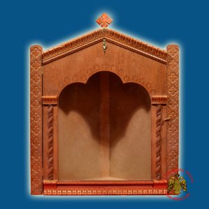 Wooden Icon Case Corner A Natural Coloured