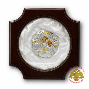Wedding Crown Case Cross Stefanothiki Design Brown Colored
