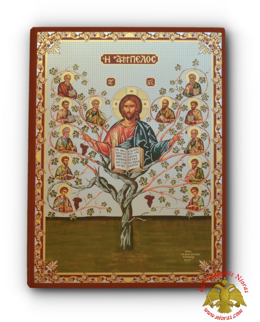 russian-orthodox-christ-the-vine-tree-silver-printed-wooden-icon