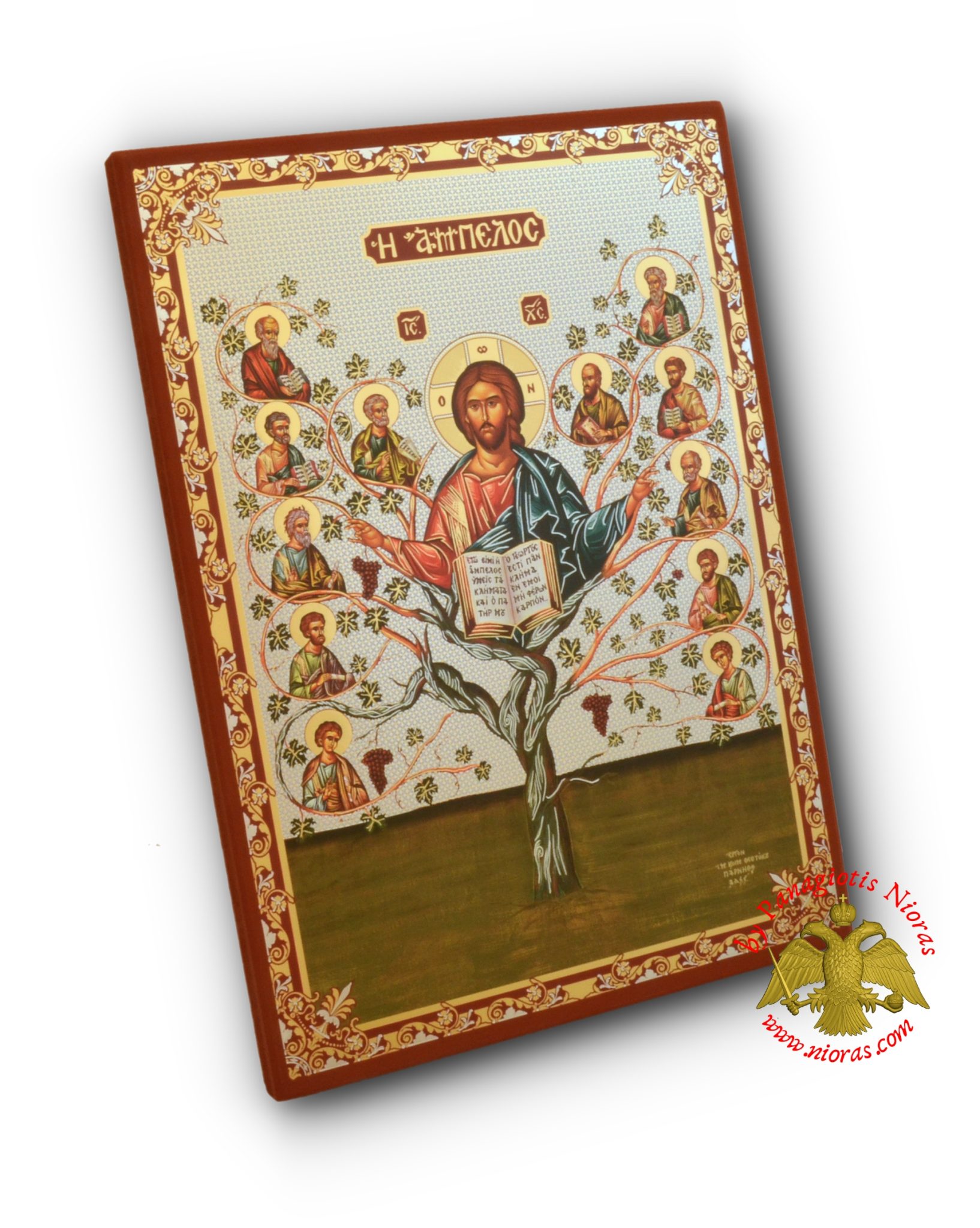 russian-orthodox-christ-the-vine-tree-silver-printed-wooden-icon