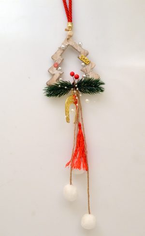 Lucky Charm 2020 Wish Wooden Christmas Tree