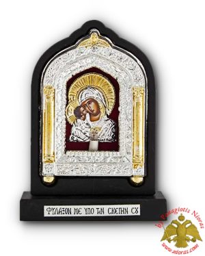 Orthodox Traditional Home Iconostasis with Electric Lamp Wooden Angel Design