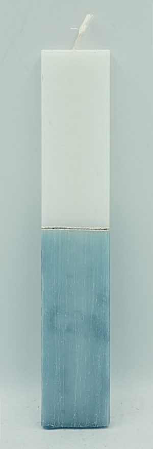 Scented Easter Candle Flat Wide Half Ciel SET OF 2