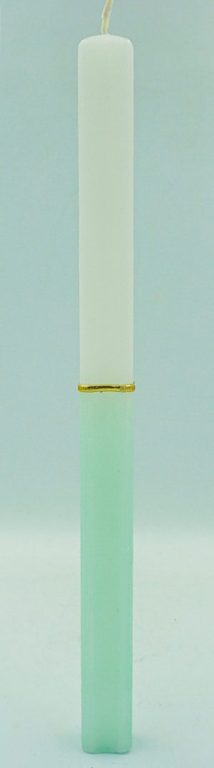 Scented Easter Candle Square Half Mint 29cm SET OF 2