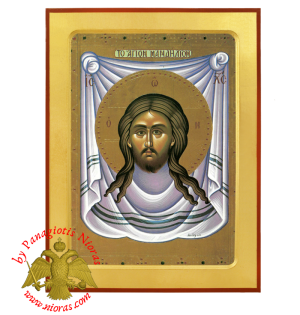 Christ Holy Napkin Byzantine Wooden Icon