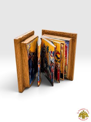 Diptych Wooden with 12 Feast Orthodox Icons 2x3.5cm