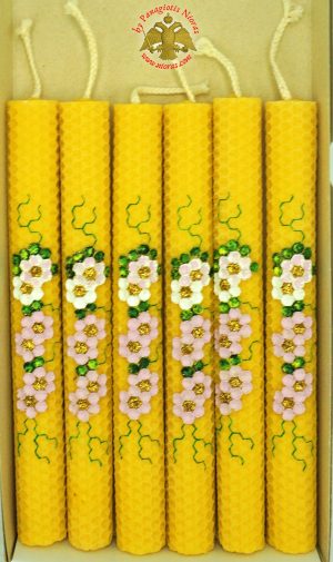 Γνήσιο Κερί Μέλισσας Λαμπάδα για το Πάσχα ΣΕΤ 2 τεμ