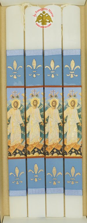 Πασχαλινή Λαμπάδα Με Ανάσταση Σιέλ