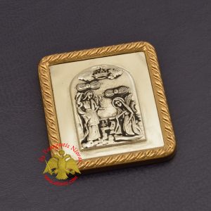 Ορθόδοξα Μαγνητακια Ευαγγελισμος Επίχρυσο Πλαίσιο 35x40mm