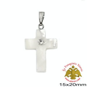 Martiriko Cross Shaped Shell White - 20 pcs