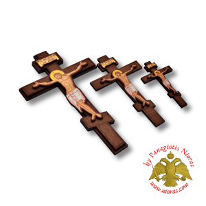 Wooden Cross Russian Style 7x10cm