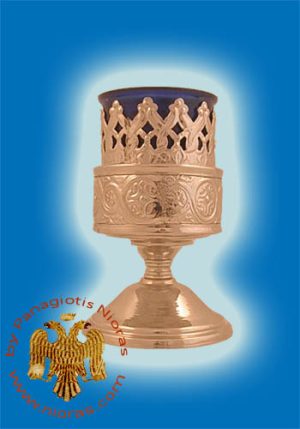 Μεταλλικό Επιτραπέζιο Κανδήλι Α Μπρούτζινο