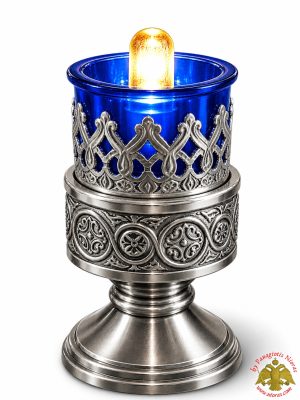 Orthodox Metal Design A Electric Standing Oil Candle Nickel