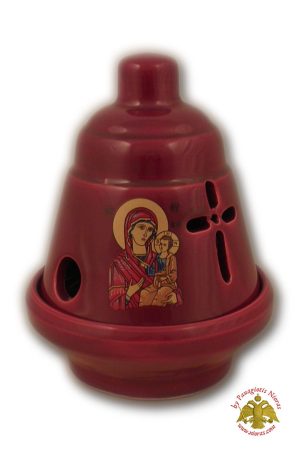 Kεραμικό Κανδήλι Σχέδιο J Μπορντό 10χ12εκ