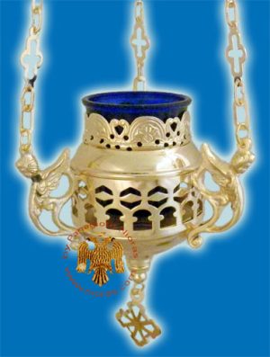 Greka Design Simple Hanging Oil Candle Gold Plated