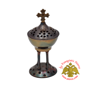 Λιβανοθήκη Μπρούτζινη Αντικε με 4 ποδαρακια